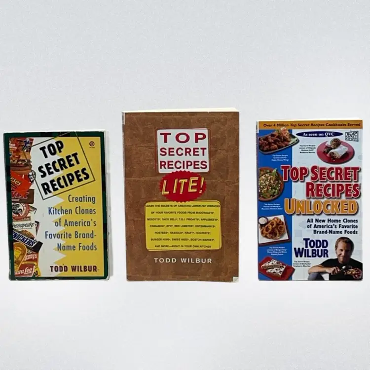Top Secret Recipes Cookbook Lot Unlocked Lite And Top Secret Recipes Todd Wilbur