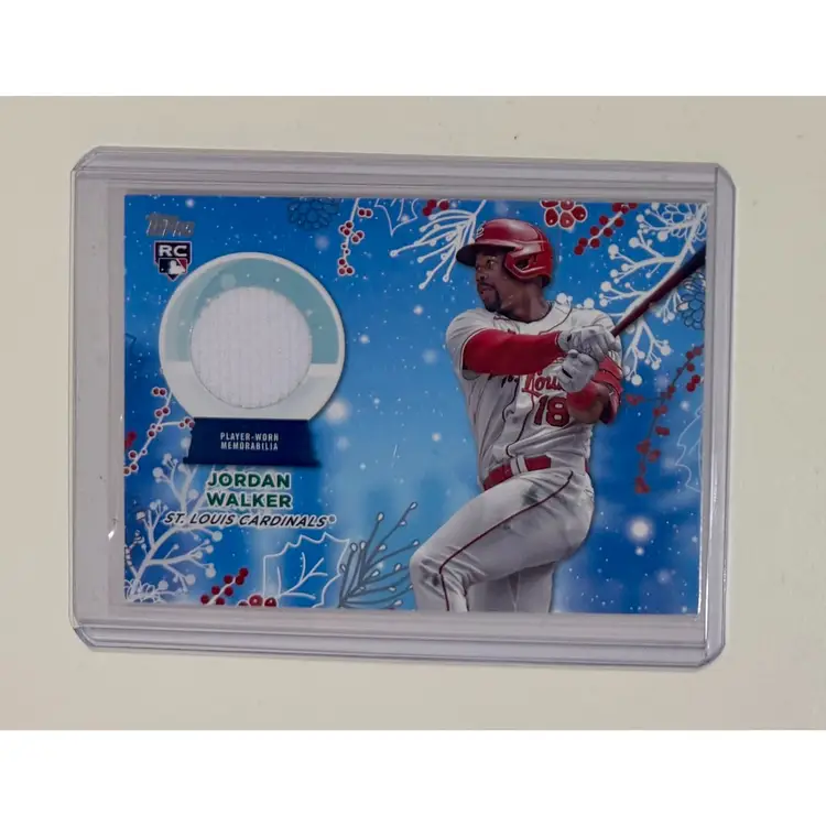 Jordan Walker RC Topps Holiday Relic St. Louis Cardinals