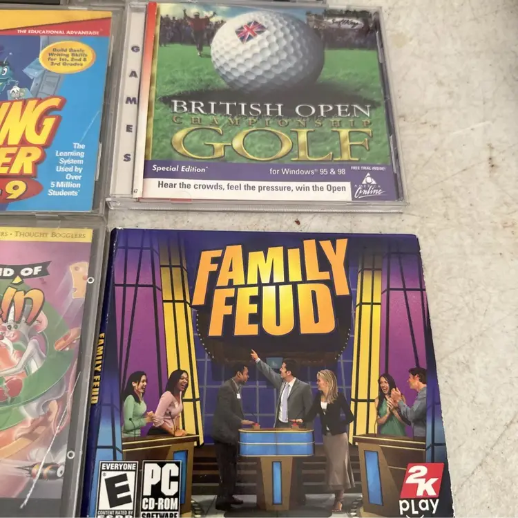 PC Game Lot Of 18 Games Warcraft British Golf Conquerors Fly II