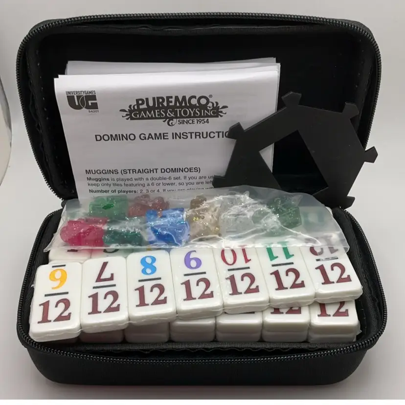 POW3 Mexican Train To Go Dominoe Set Travel Edition Puremco