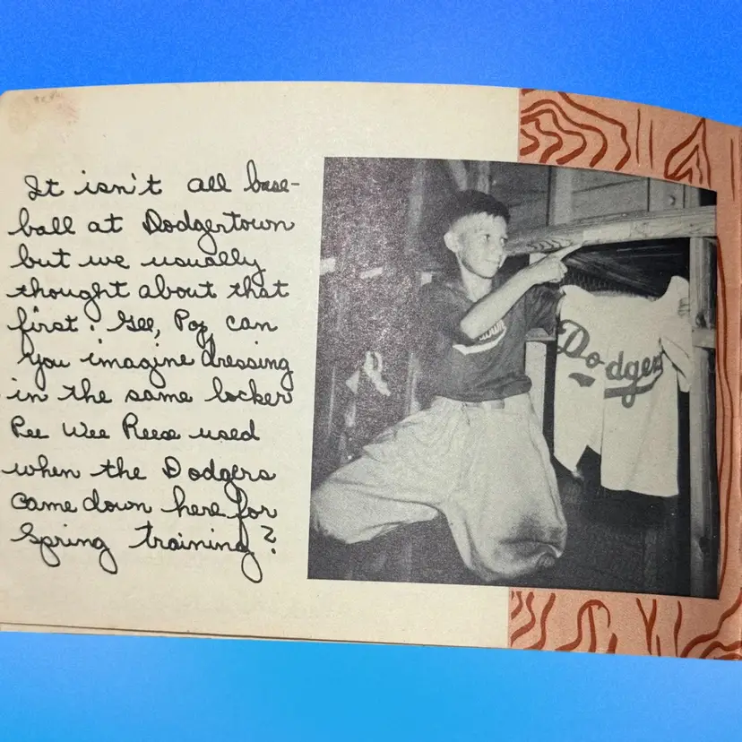 Vintage Dodgertown Boys Camp Souvenir Photo Booklet (1954)