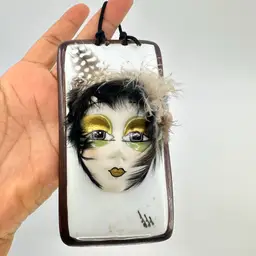 Vintage Art Deco Flapper Girl Small Wall Plaque