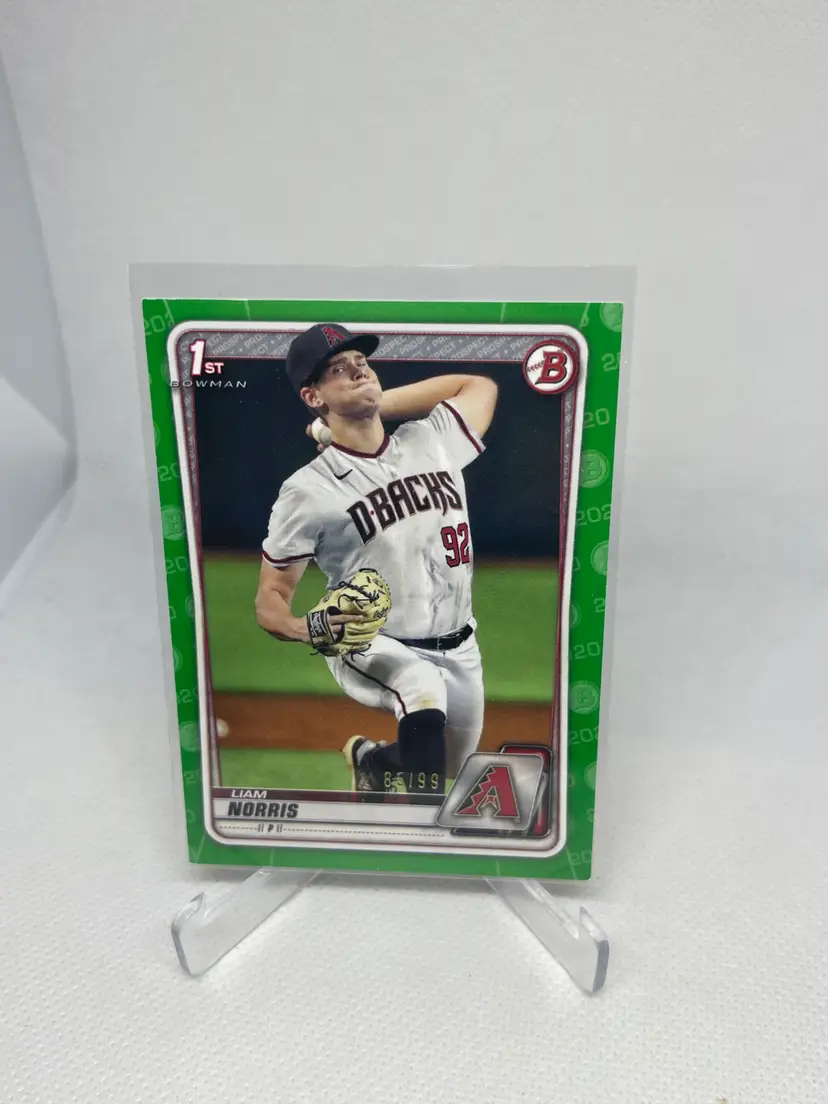 2020 Bowman Draft Liam Norris Green 85/99 1st Bowman