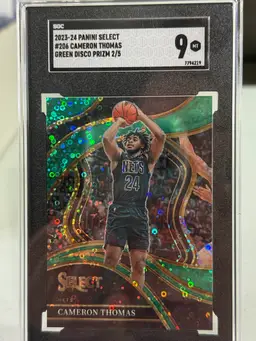 Cam Thomas Select Green Disco Prism SSP - SGC - Nets