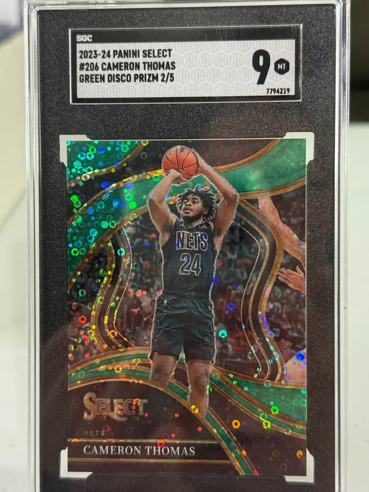 Cam Thomas Select Green Disco Prism SSP - SGC - Nets