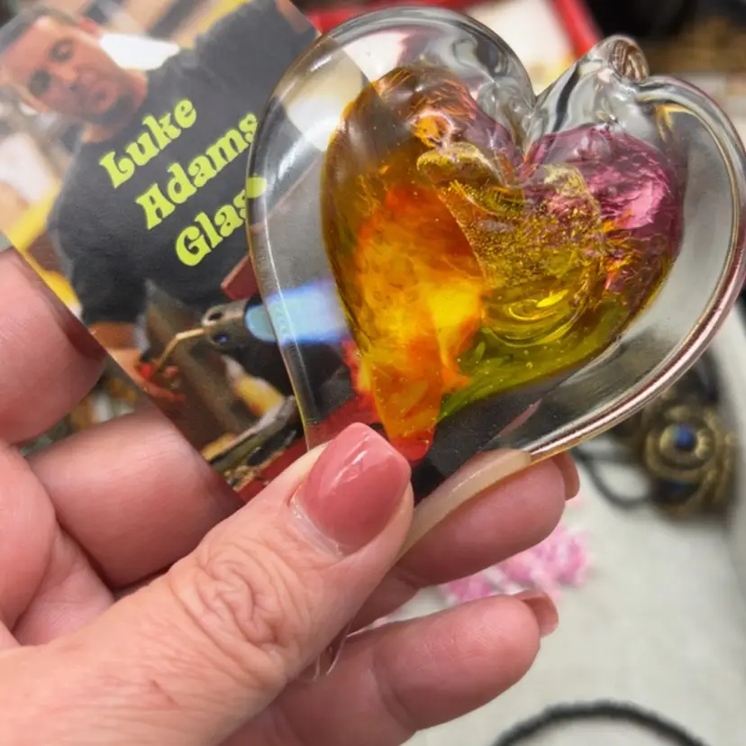 Luke Adams Glass Heart Ornament