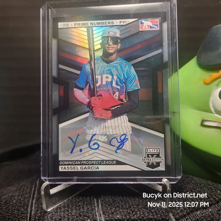 2023 Panini EEE Prime Auto - Yassel Garcia Atlanta Braves 37/60