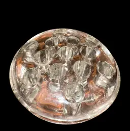 Large 13 Hole Glass Flower Frog