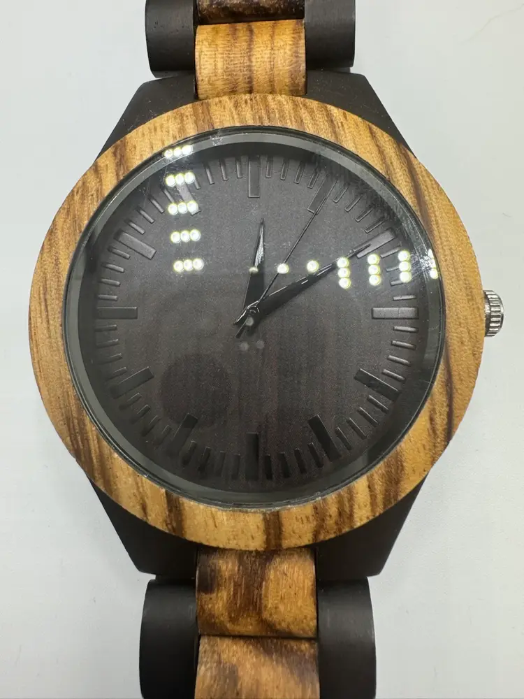 Best Man Wood Watch Size 8 New Battery