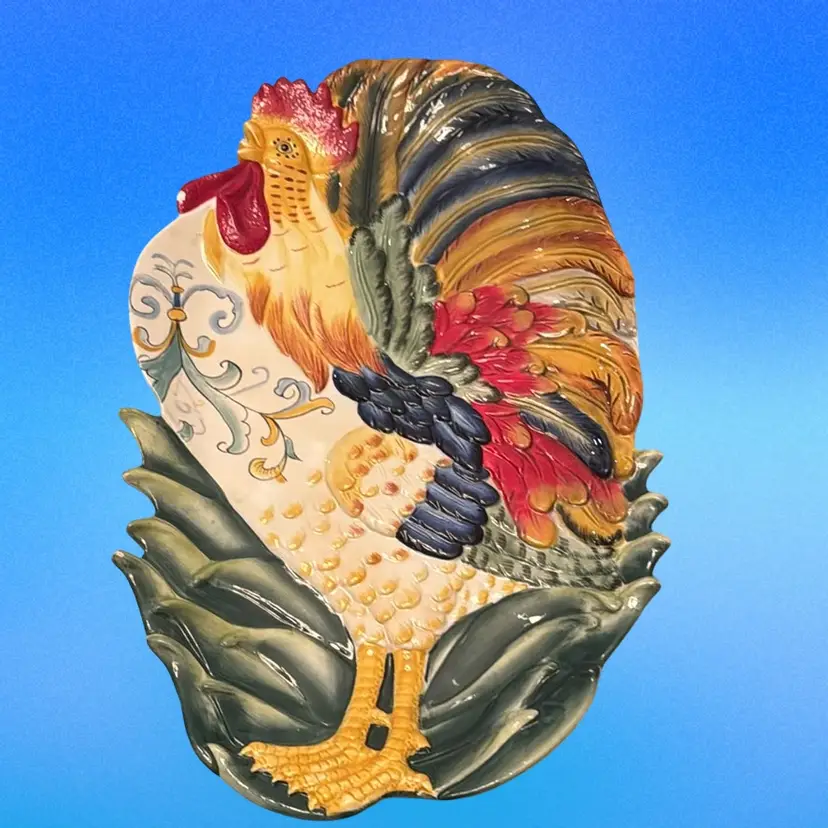 Fitz & Floyd Rooster Oval Large Platter