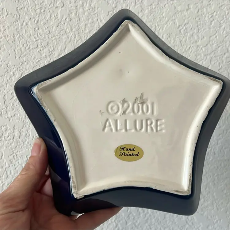 Celestial Trinket Dish Hand Painted