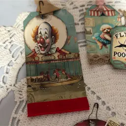 Circus Junk Journal Tags Handmade (6)
