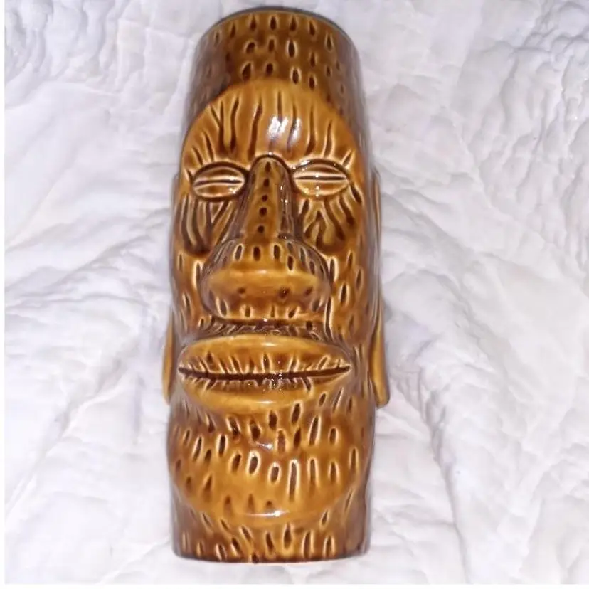 Vintage Trader Dicks Tiki Mug Moai Mug