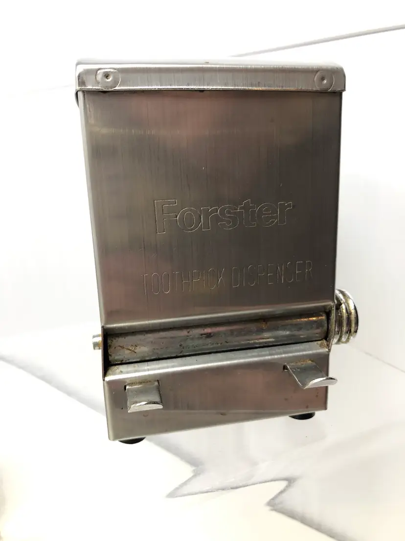 Forster Stainless Steel Toothpick Dispenser Made in Korea 4 1/2”