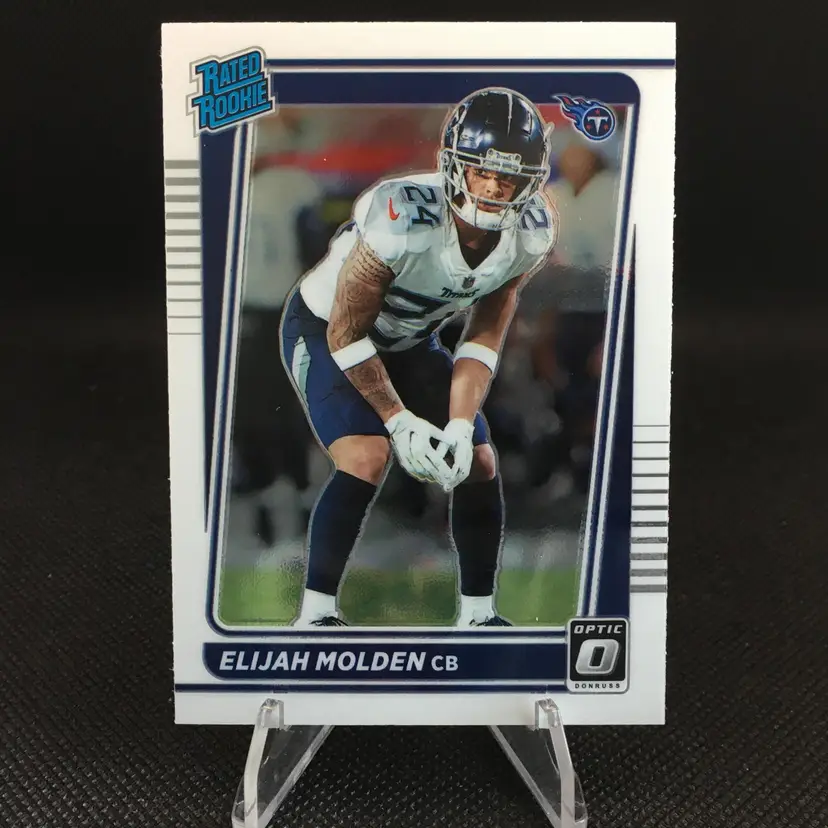 Elijah Molden 2021 Donruss Optic Rated Rookie (RC) #300 - Tennessee Titans