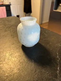 Vtg. White Vase
