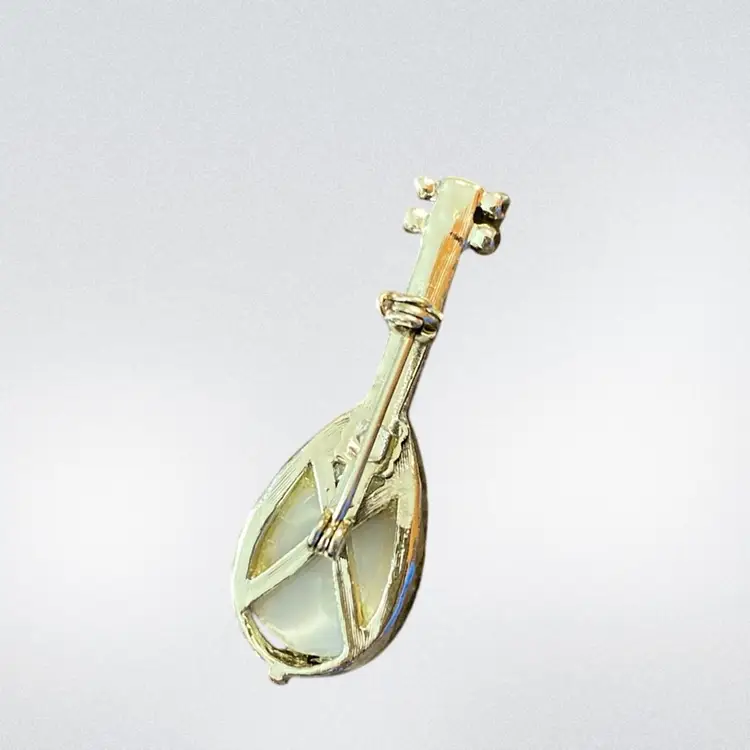 Guitar Brooch 1 1/2” X 1/2”