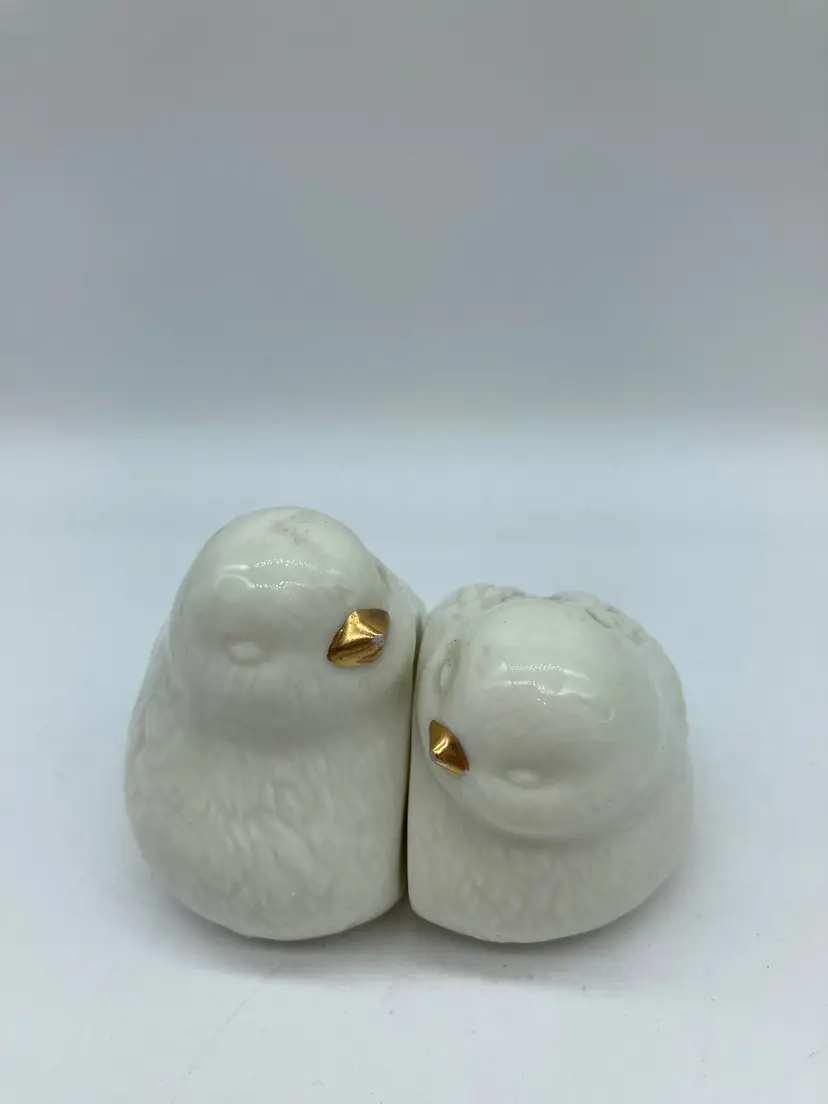Love Bird Salt And Pepper Shakers, White