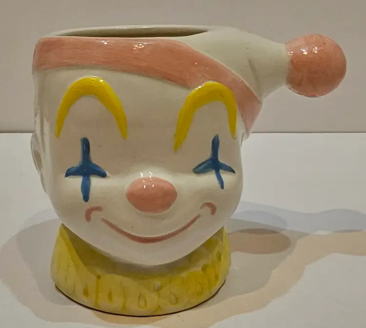 Vintage NAPCOware Baby Clown Head Planter