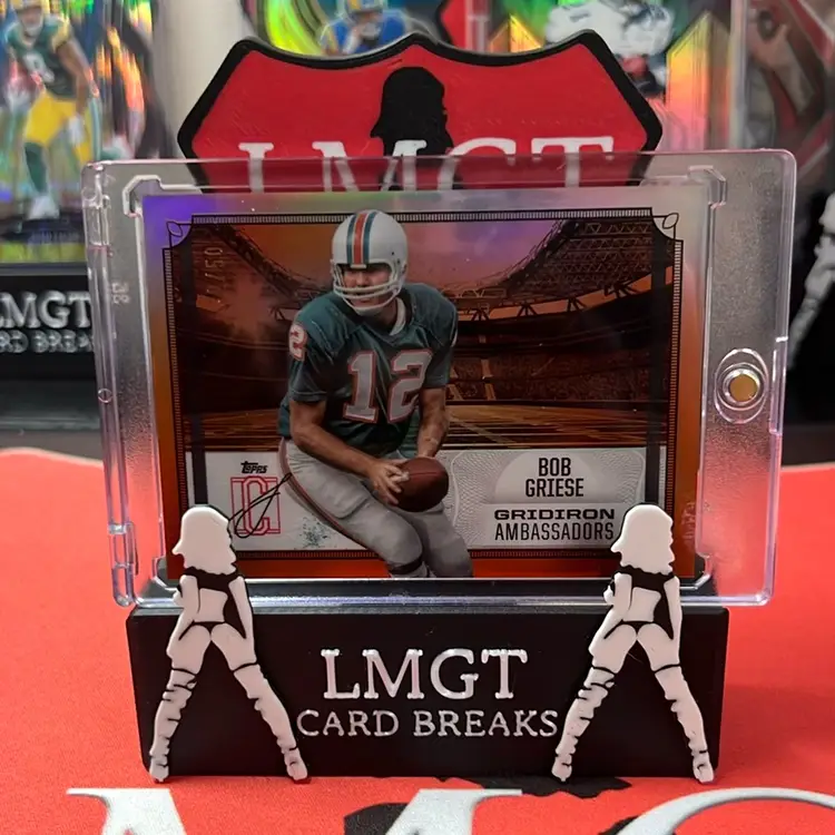 2025 Topps Bob Griese Gridiron Ambassadors Orange 32/50