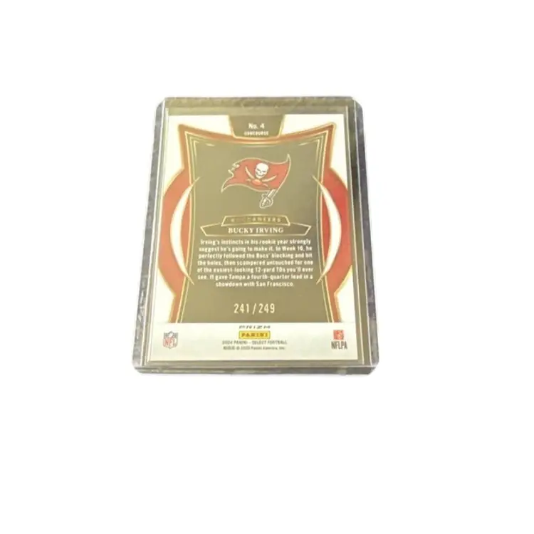 2024 Panini Select Bucky Irving Rookie Red Shock Concourse Card! Tampa Bay Buccaneers