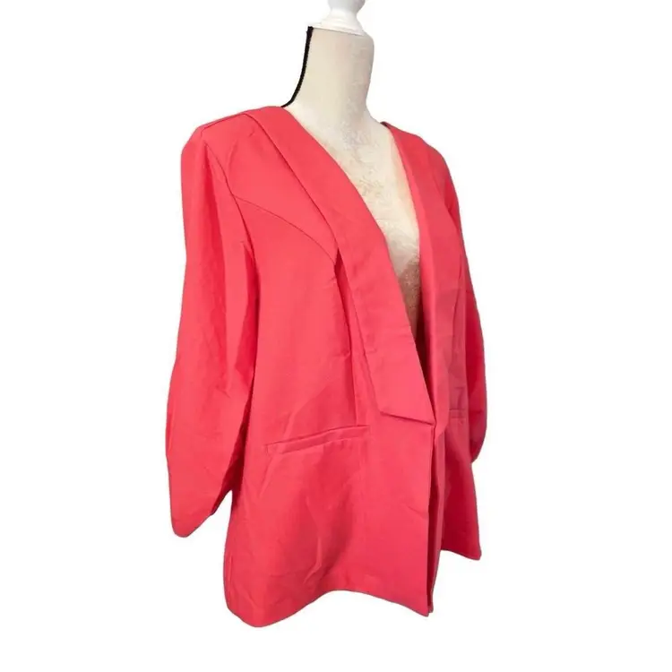 Torrid Open Front Coral Blazer Size 3X 0144J