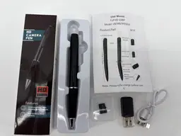 HD 1080P USB Rechargeable Note-Taking Video Pen W10 w/ 64GB Memory