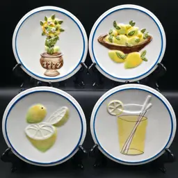 MWW Market Sorrento "How to Make Lemonade" Mini Plates Set of 4