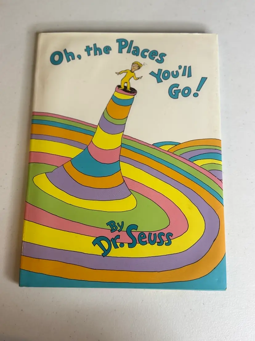 Vintage Dr. Seuss ‘O The Places You’ll Go’ Hard Cover 1990