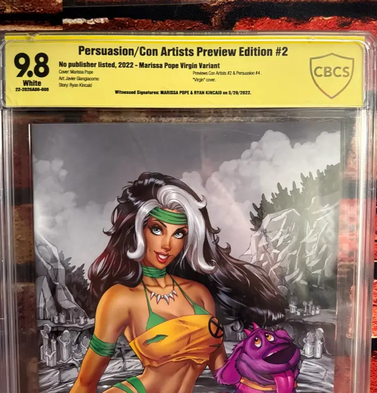 Persuasion/con Artists #2 2x Signed 9.8 Yellow pages