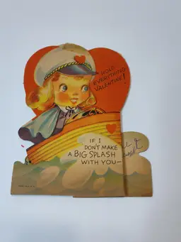 Vintage foldable Valentine