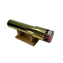 Unmarked Gold Toned Kaleidoscope With Stand 8” Long