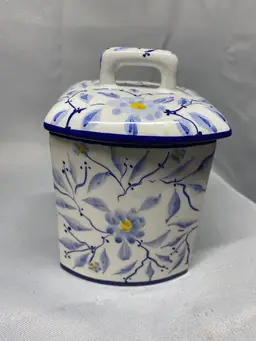 Hand painted In Portugal Canister