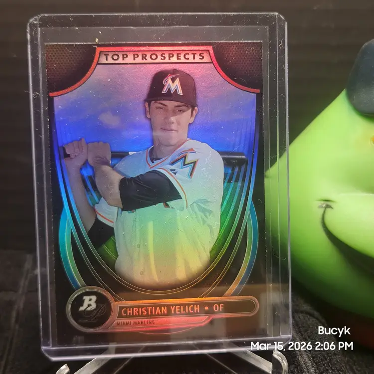 2013 Bowman Platinum - Christian Yelich Miami Marlins