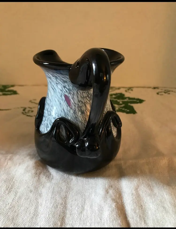 Jody Trammell Signed Art Glass Pitcher