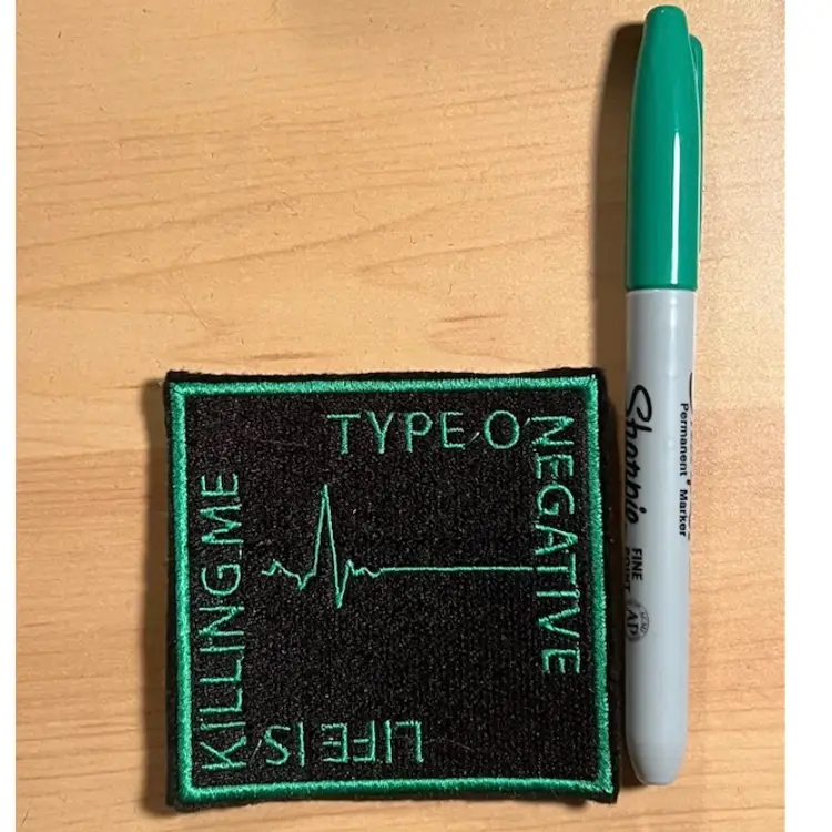 Type-O-Negative Life is Killing Me Embroidered Patch