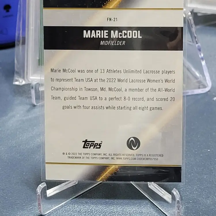 2023 Topps Athletes Unlimited Face of the Nation #FN-21 Marie McCool