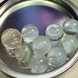 Clear Cat’s Eye Marbles  Largest Flawed