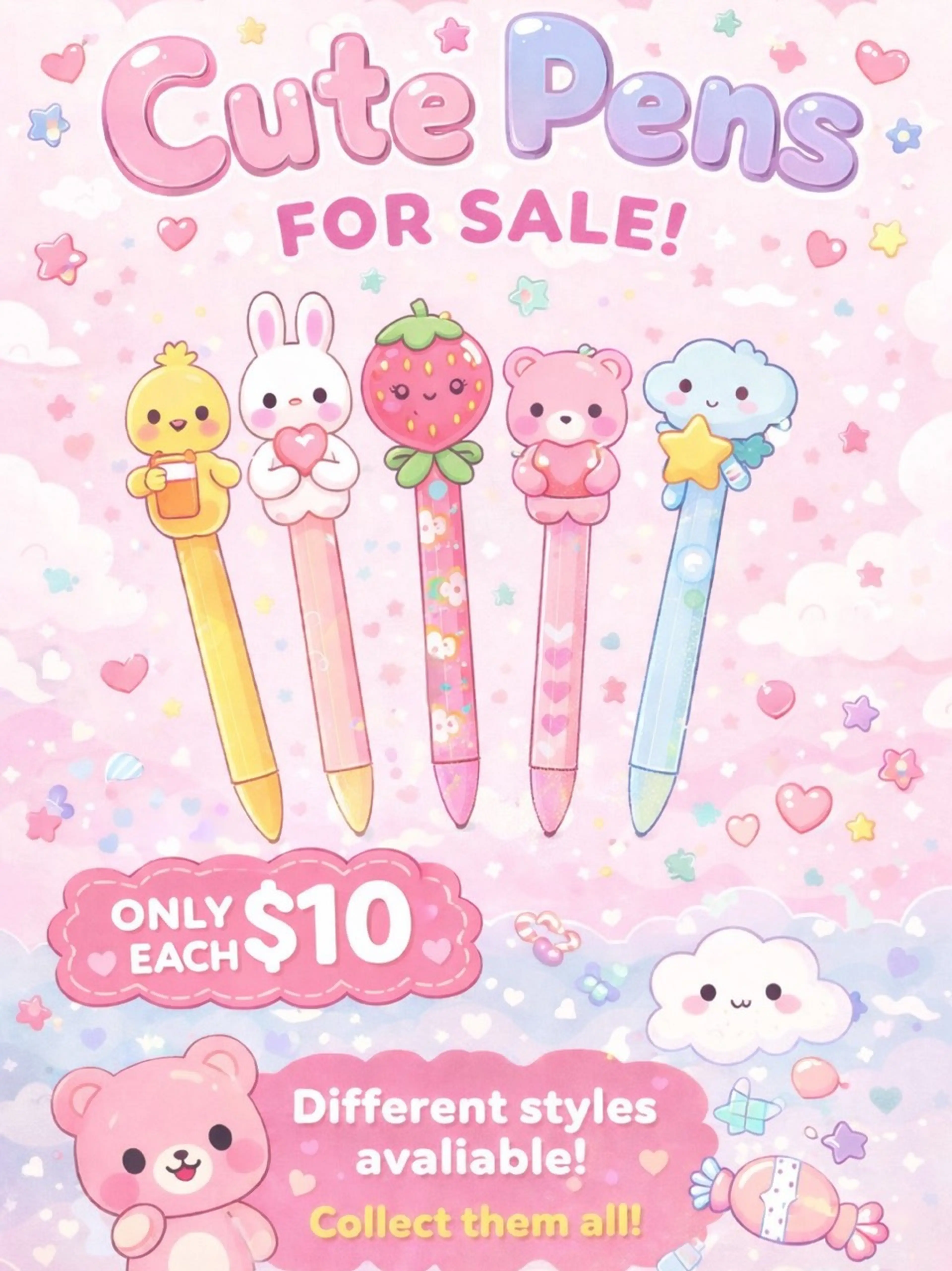 First Show! Cute Pens & Accessories! Check It Out!