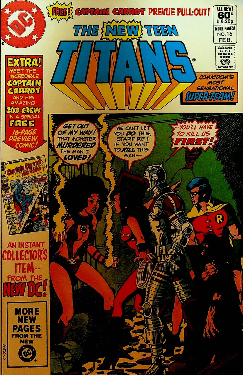 New Teen Titans 16 Captain Carrot