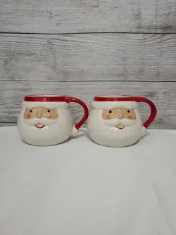 Santa Claus 3D Face Stoneware Mug 17oz Wondershop at Target Christmas 2024