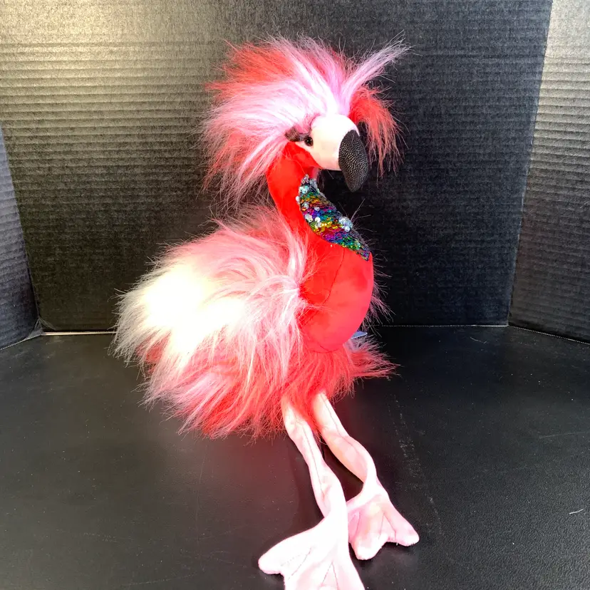 Douglas Rainbow Fuzzles Plush "Phyllis Flamingo" NWT