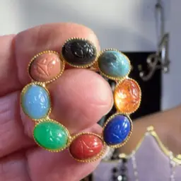 Scarab Brooch 1.25”