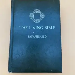 The Living Bible Paraphrased - Green Padded Hardcover - 1973 Tyndale