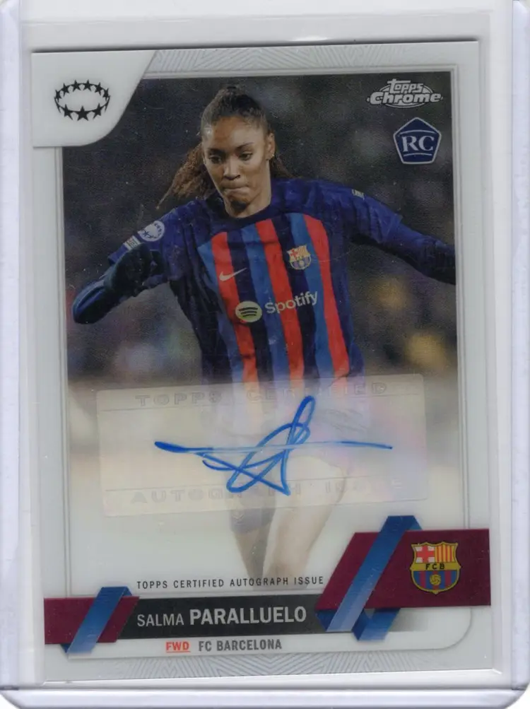 2022/23 Topps Chrome UEFA Women's Champions League Salma Parallel Auto