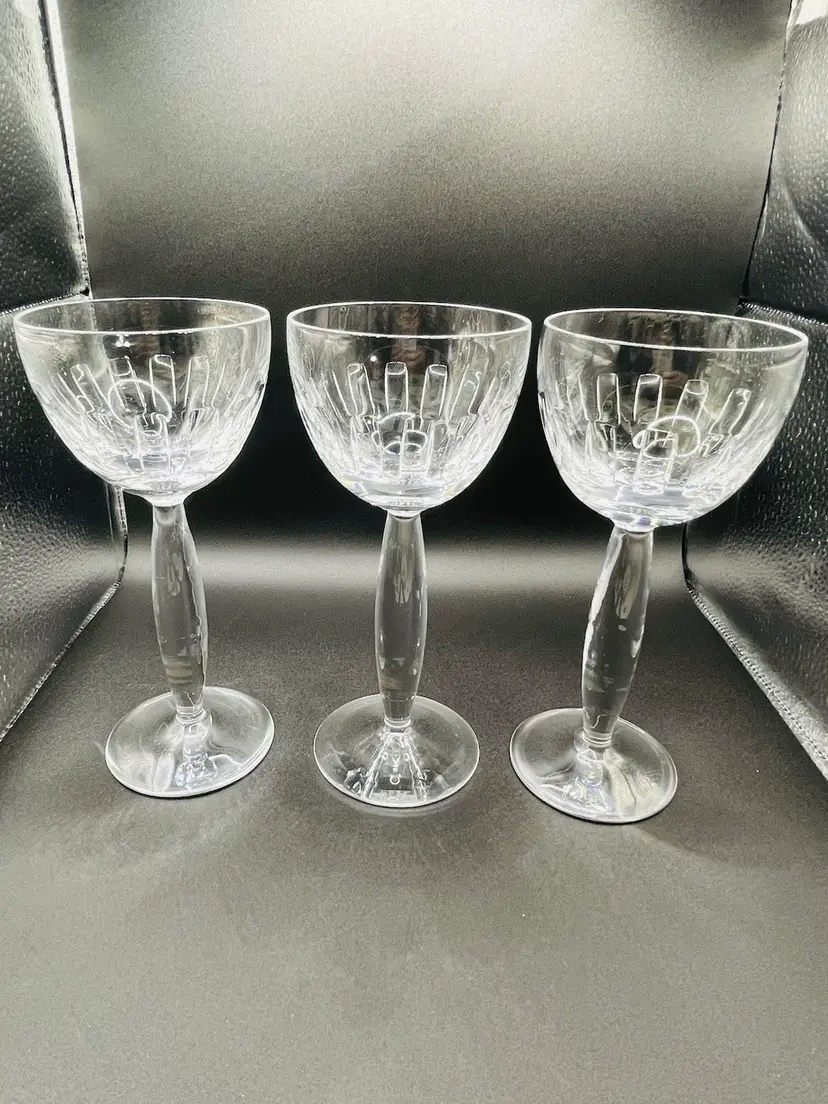 Vintage Atlantis Crystal Coliseum Water Goblets