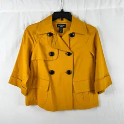 Canyon River Blues Mustard Yellow Cropped Jacket Size Medium