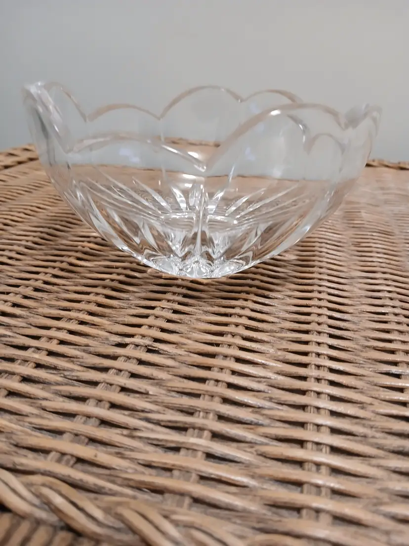 Mikasa Scalloped Crystal Bowl