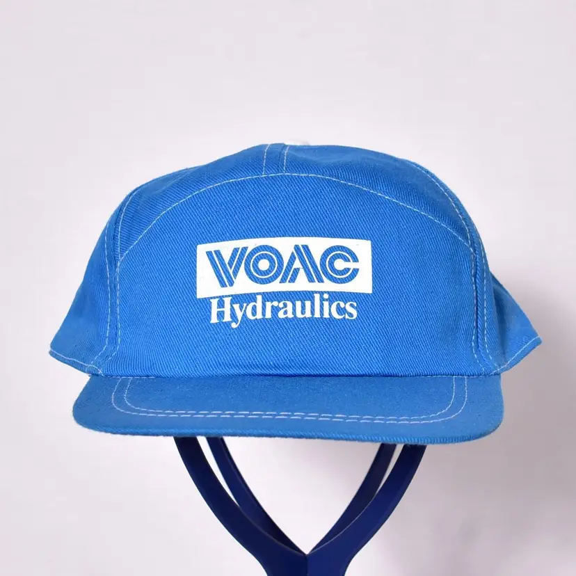 VOAC Hydraulics Baseball Snapback Hat Blue and White