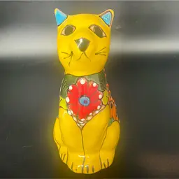 Talavera cat planter